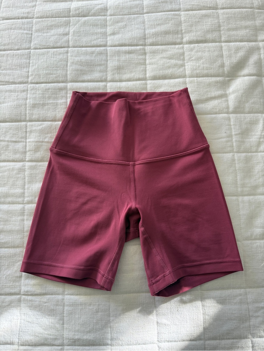lululemon athletica High-Rise Athletic Bike Shorts in Dusty Rose